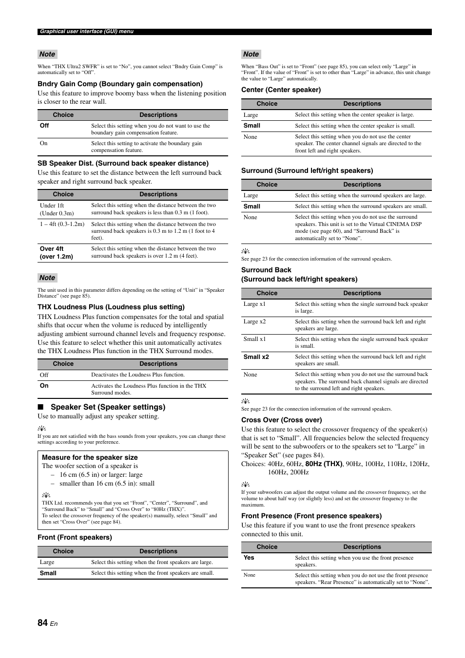 E 84) | Yamaha NOT FOND DSP-Z11 User Manual | Page 84 / 150