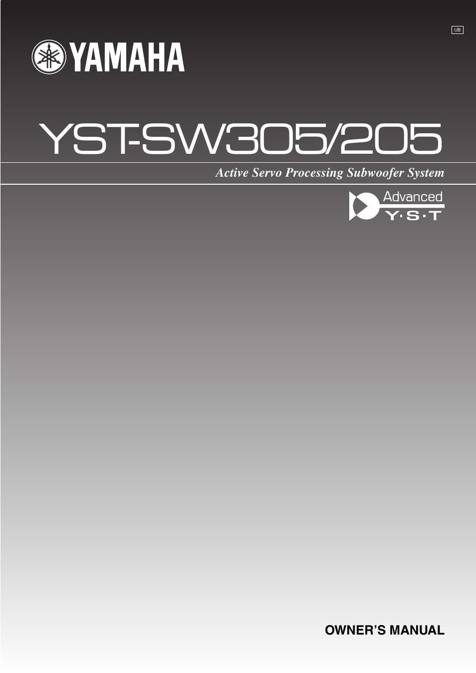 Yamaha YST-SW305 User Manual | 19 pages