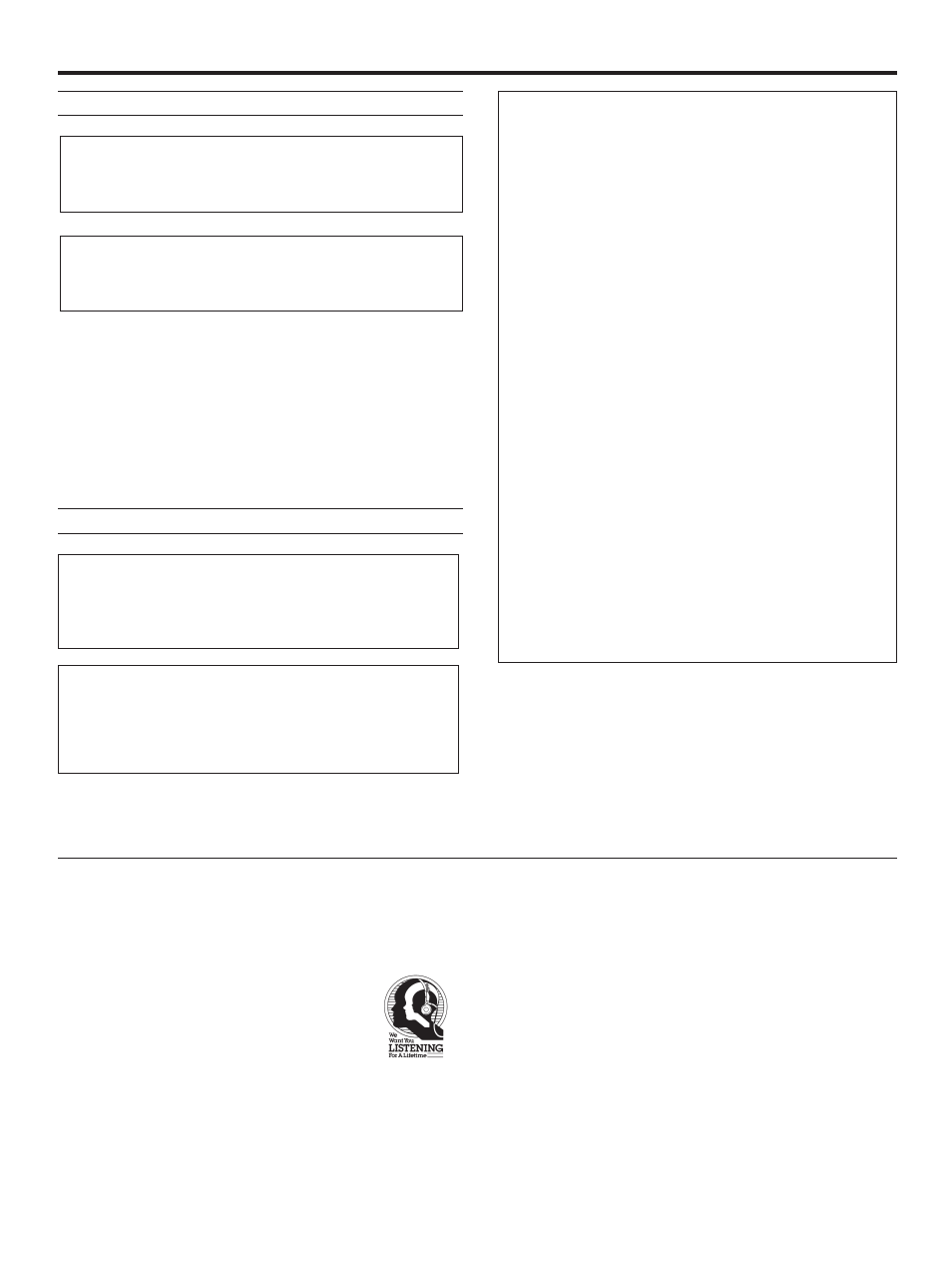 We want you listening for a lifetime | Yamaha YHT-470 User Manual | Page 3 / 18