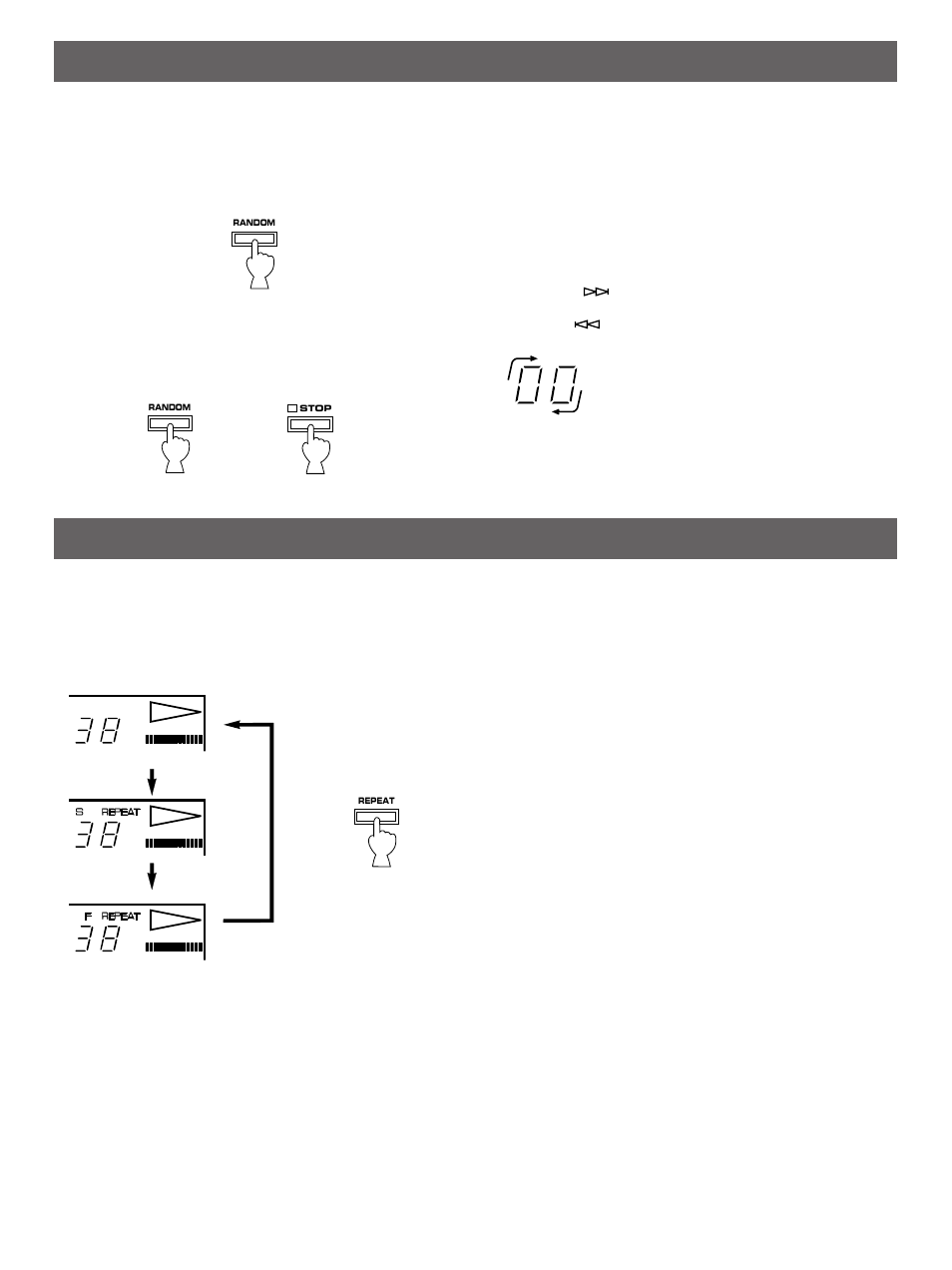 Random-sequence play, Repeat play | Yamaha YHT-470 User Manual | Page 9 / 18