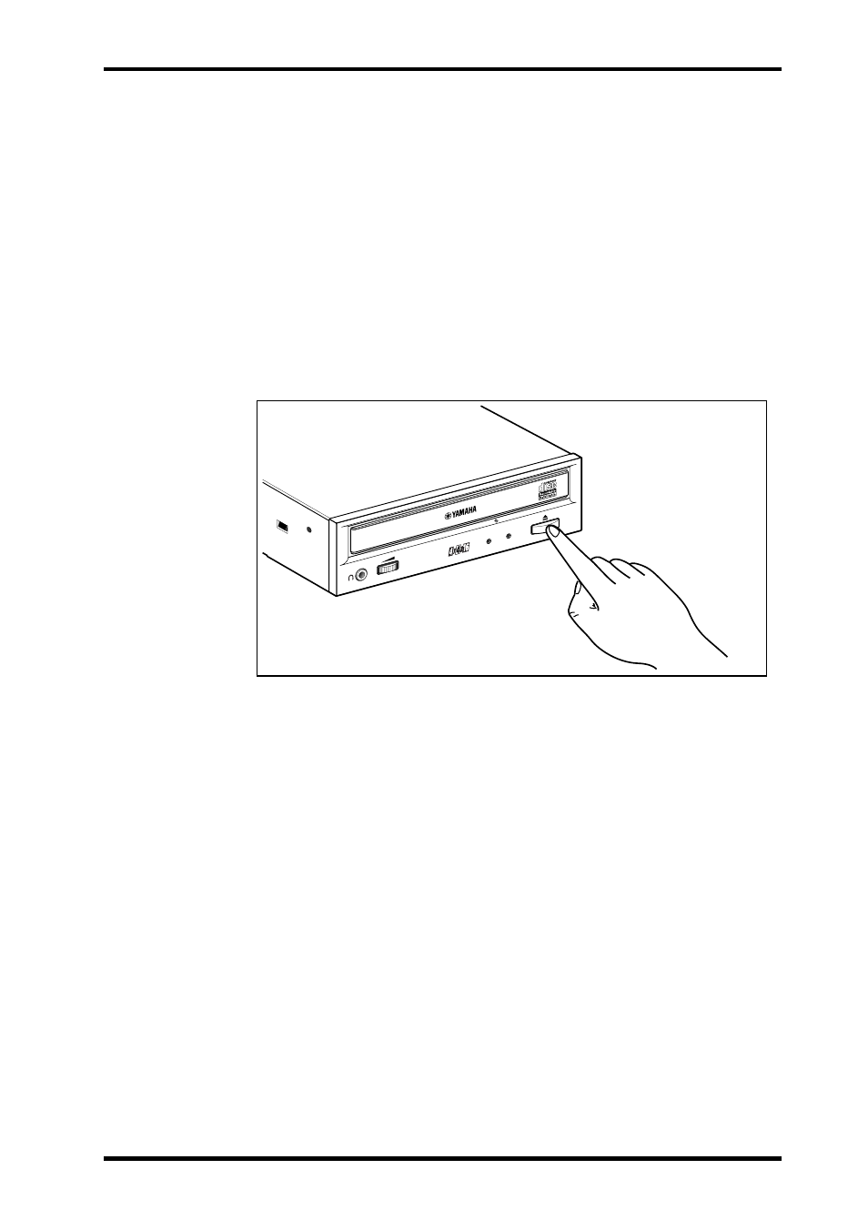 Ejecting the disc, Chapter 3 - operation | Yamaha CRW4416S User Manual | Page 21 / 26