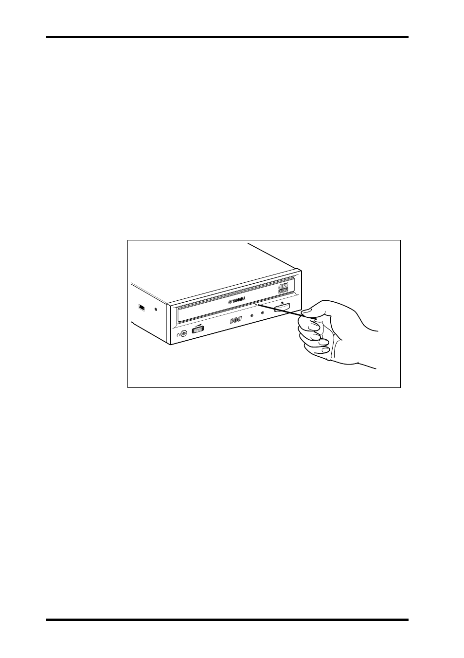 Manual eject (emergency use), Chapter 3 - operation | Yamaha CRW4416S User Manual | Page 22 / 26