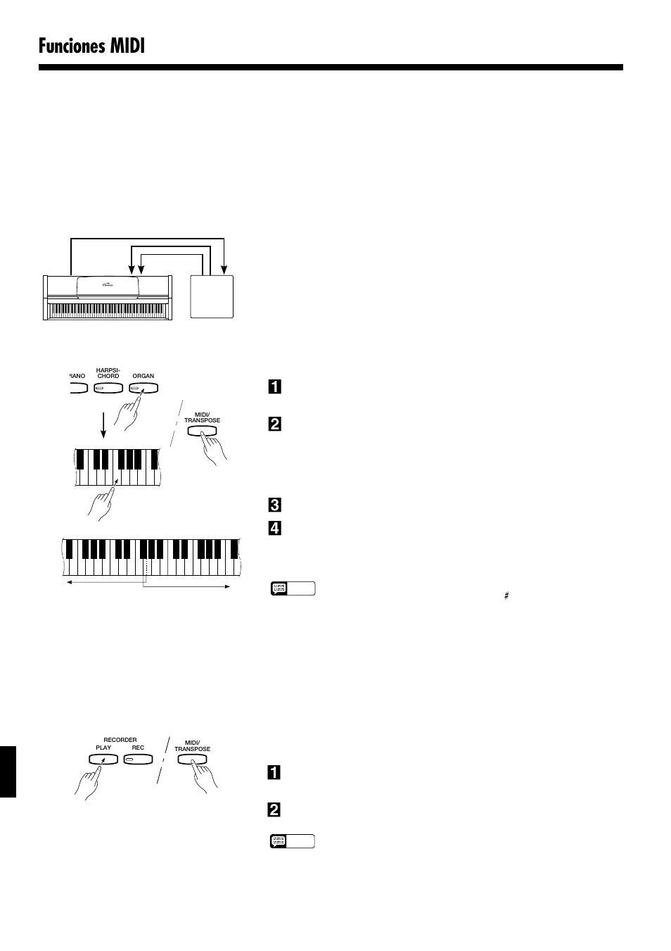 Funciones midi, Vaciado de datos por lotes | Yamaha Clavinova CLP-153S User Manual | Page 19 / 29