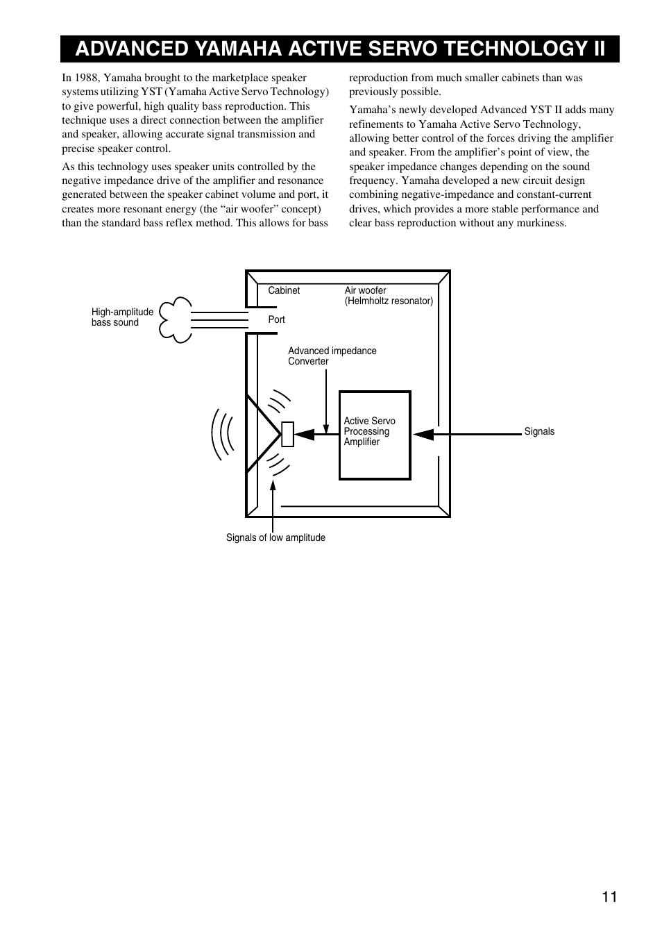 Advanced yamaha active servo technology ii | Yamaha HTR-5940 AV User Manual | Page 140 / 169