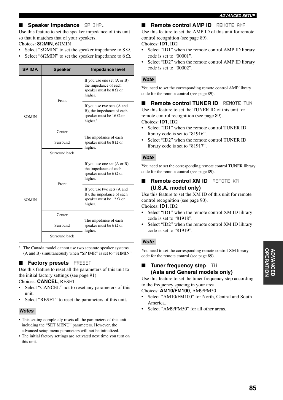 Yamaha HTR-5940 AV User Manual | Page 89 / 169