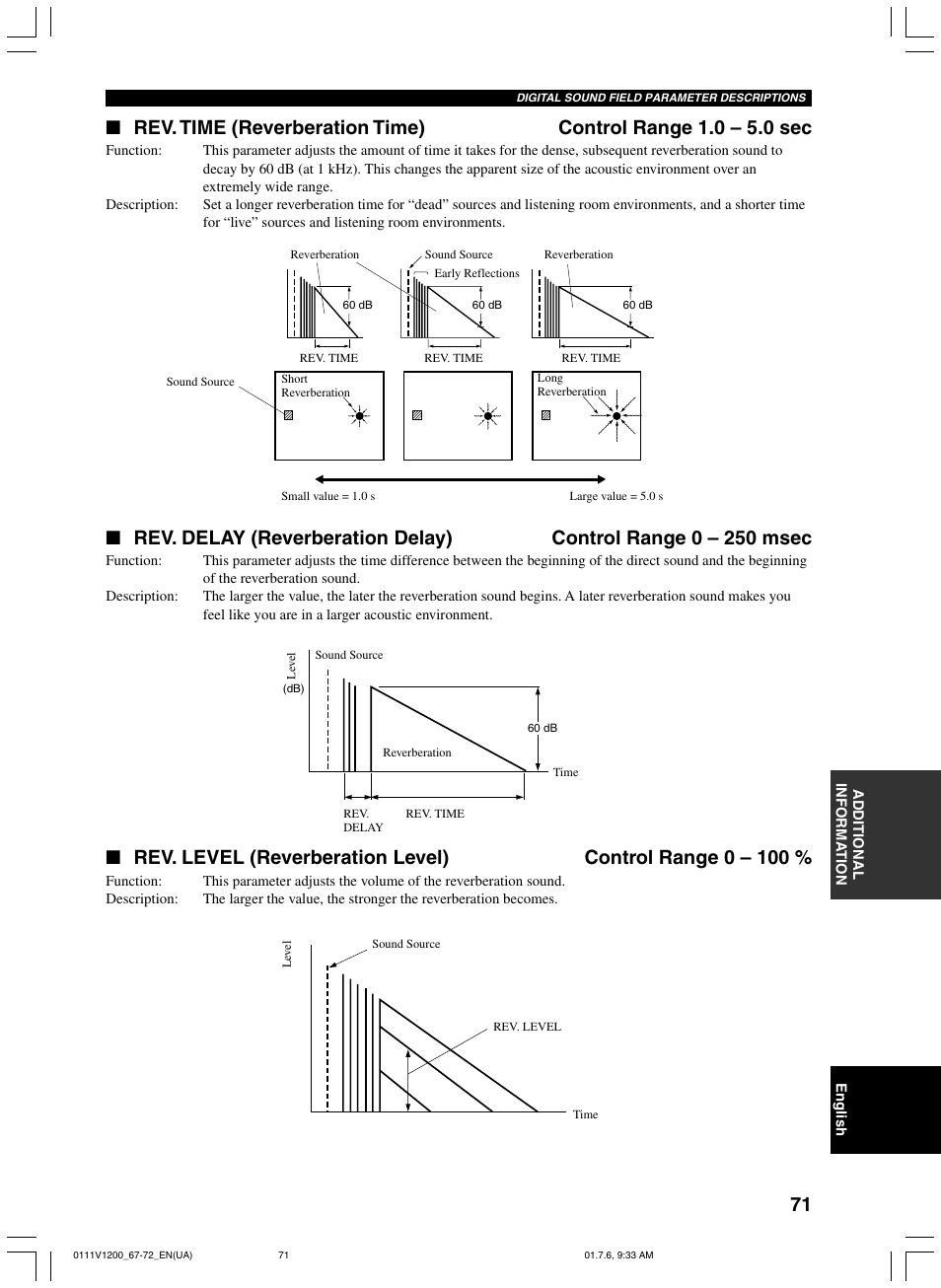 Yamaha RX-V1200 User Manual | Page 75 / 84