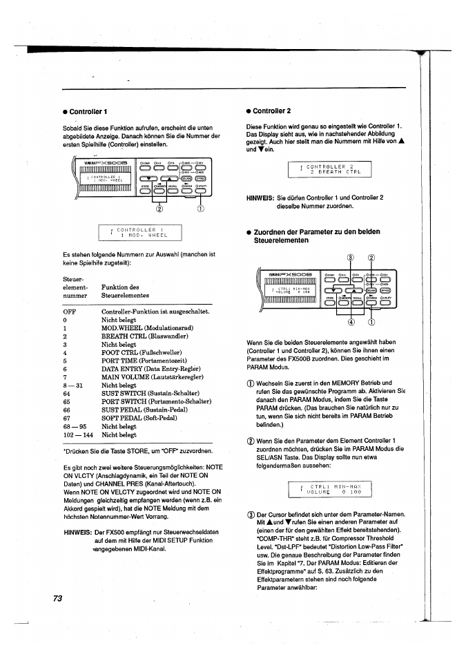 Yamaha FX500B User Manual | Page 74 / 94