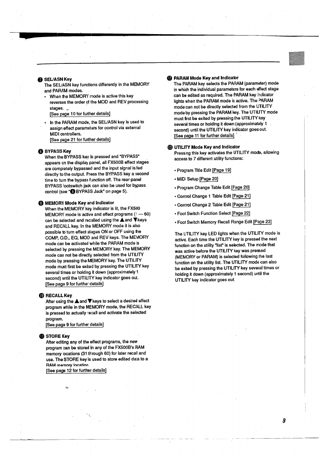 Yamaha FX500B User Manual | Page 9 / 94