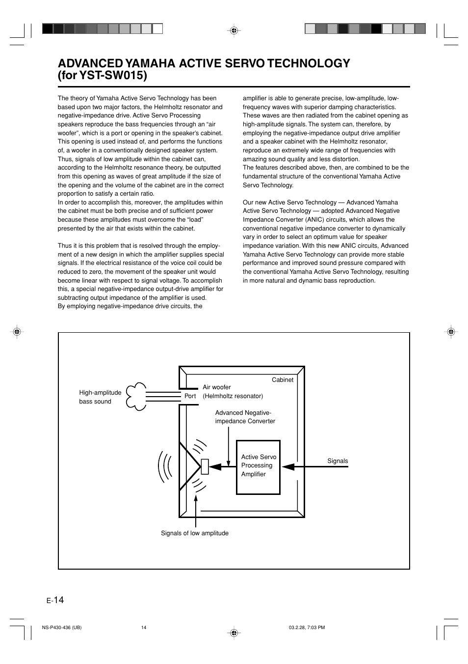 Yamaha NS-P430 User Manual | Page 18 / 20