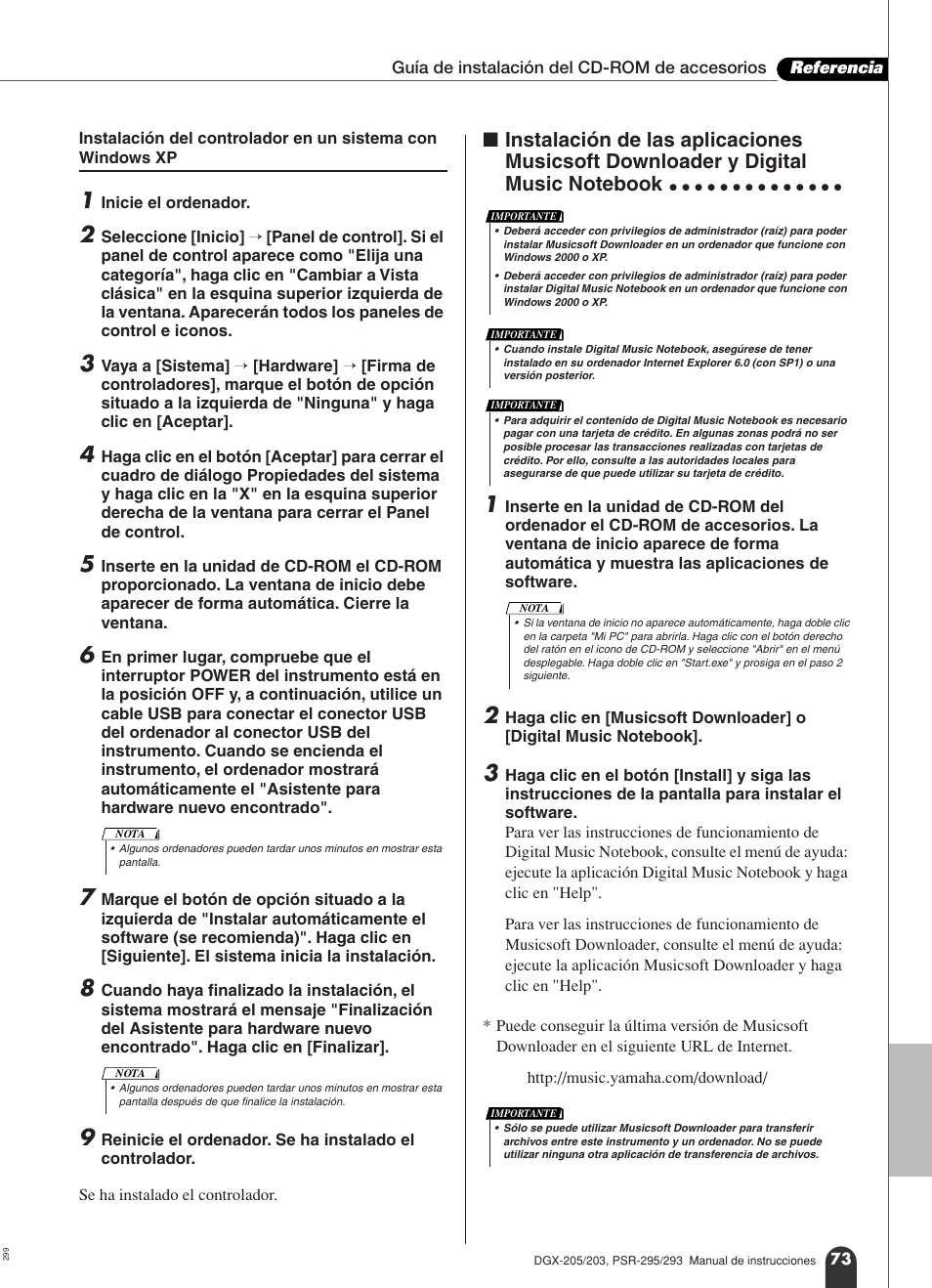 Gina 73 | Yamaha Portable Grand PSR-295 User Manual | Page 73 / 98