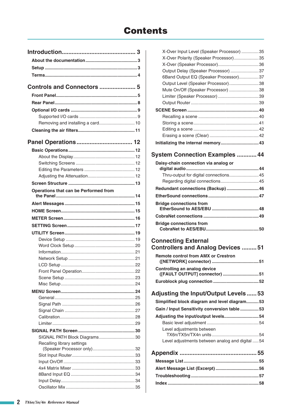 Yamaha TX5n User Manual | Page 2 / 60