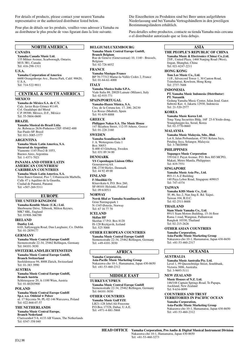 Yamaha CLP-220 User Manual | Page 49 / 50