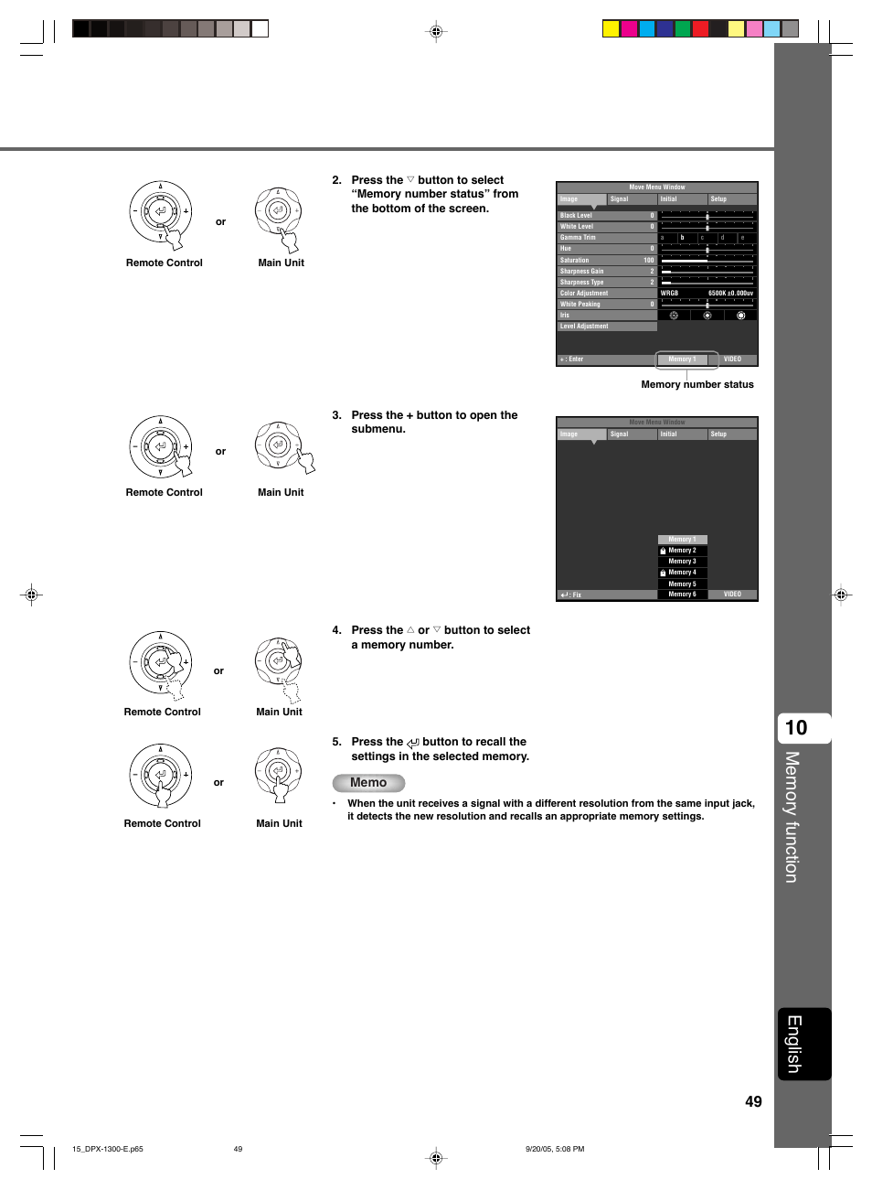 English | Yamaha DPX-1300 G User Manual | Page 51 / 67
