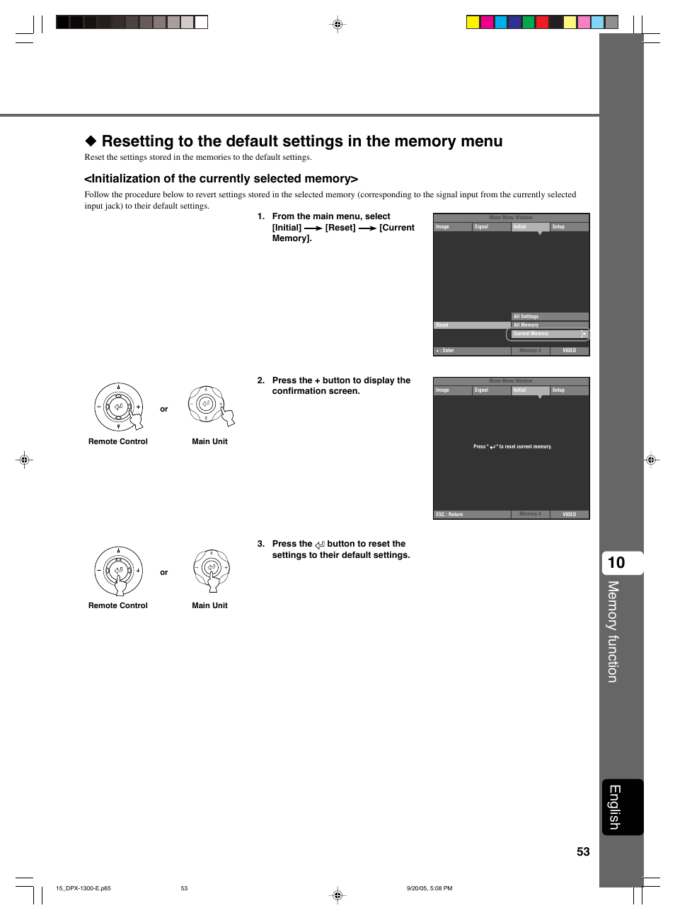 English | Yamaha DPX-1300 G User Manual | Page 55 / 67