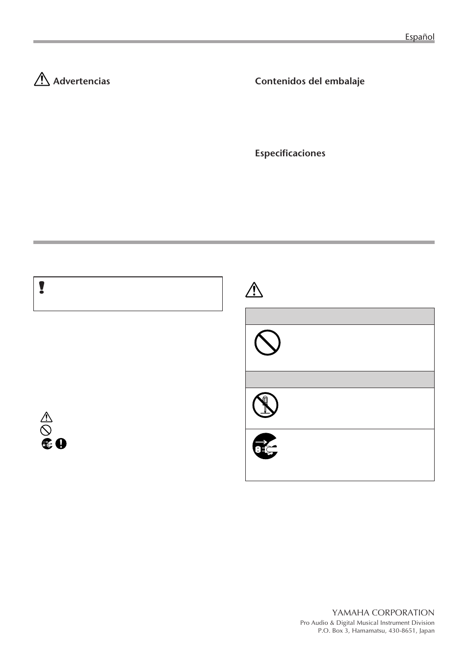 Yamaha MB2000 User Manual | Page 2 / 2