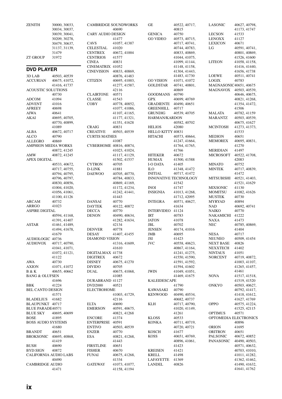 Dvd player | Yamaha HTR-6180 User Manual | Page 146 / 152