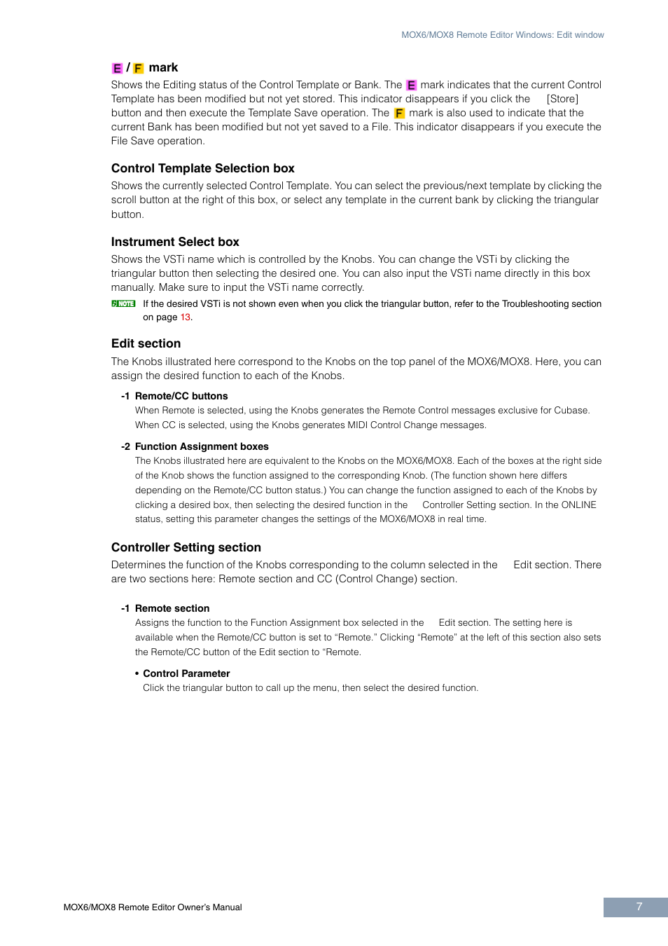 Yamaha MOX6 User Manual | Page 7 / 14