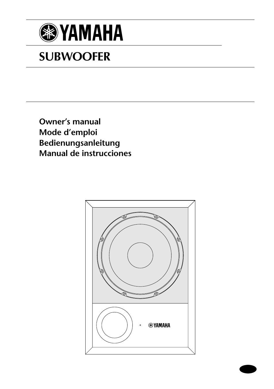 Yamaha SW10 User Manual | 22 pages