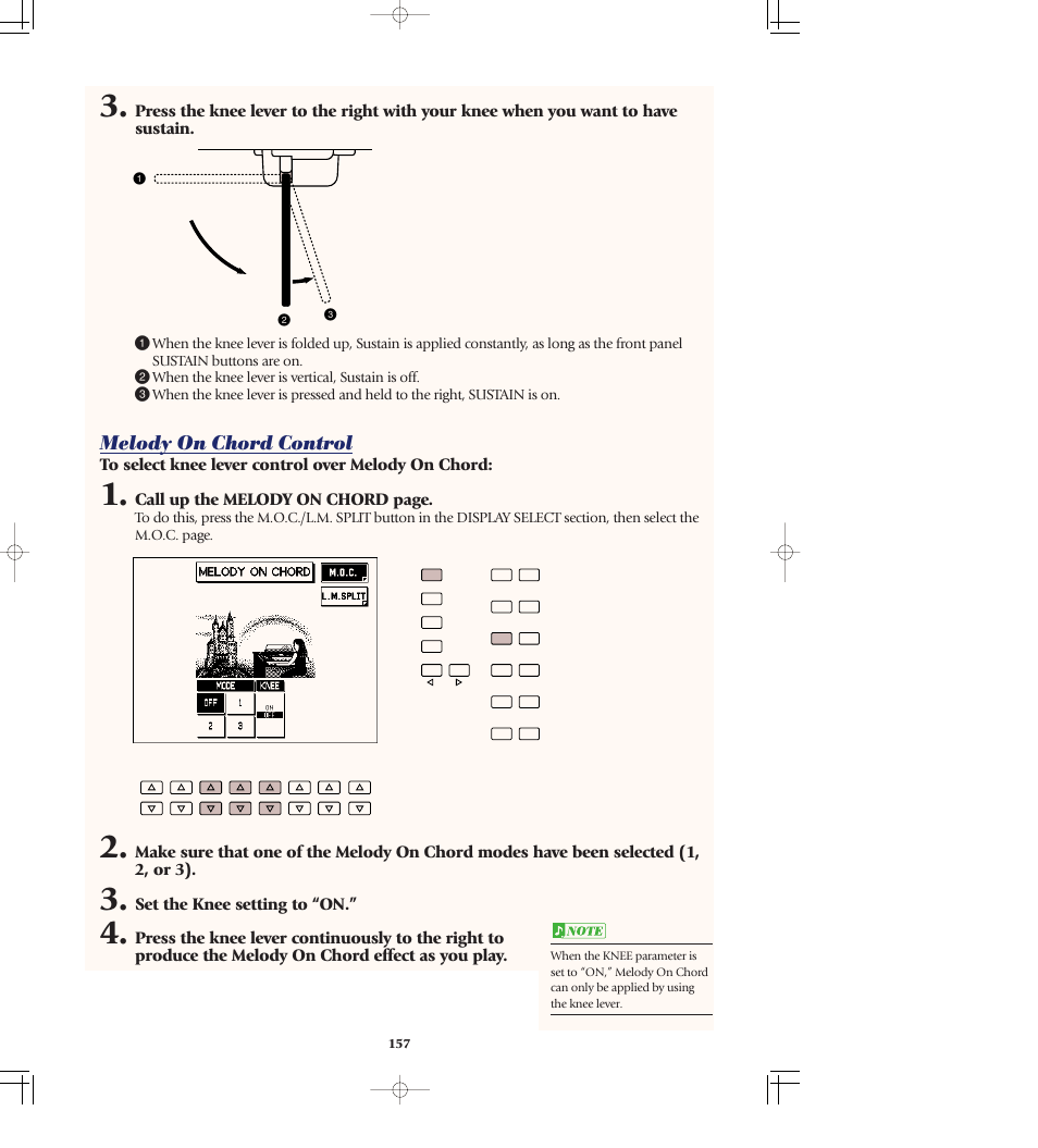 Melody on chord control | Yamaha AR-80 User Manual | Page 163 / 180