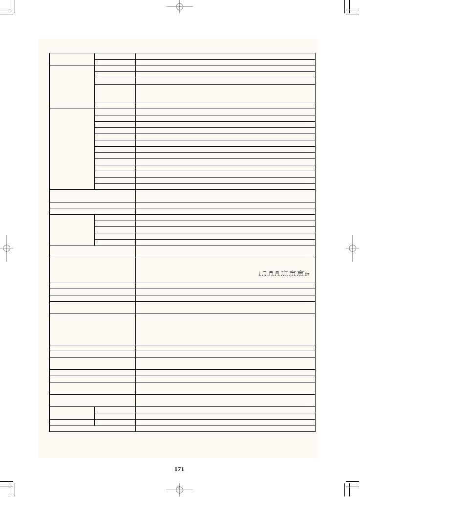 Specifications | Yamaha AR-80 User Manual | Page 177 / 180