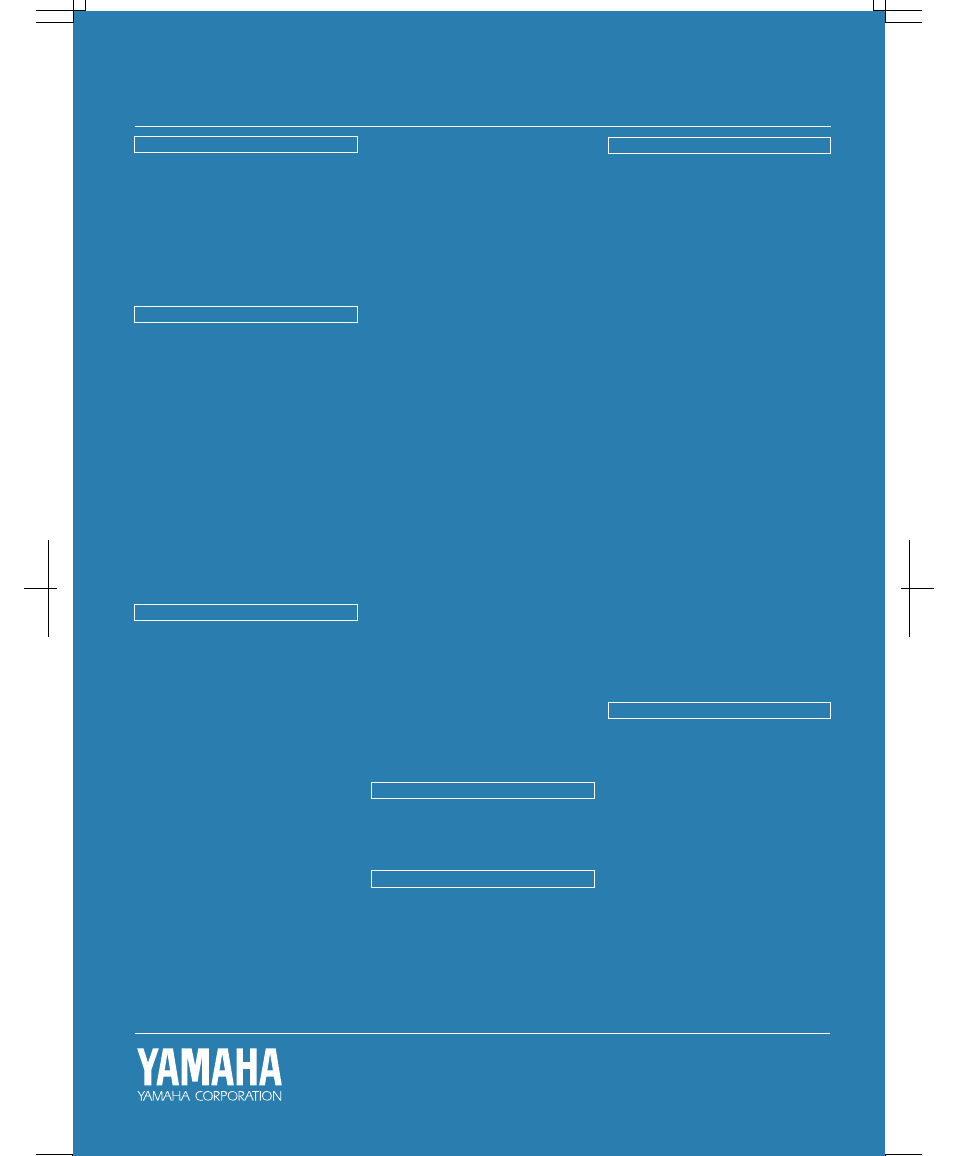 Yamaha AR-80 User Manual | Page 180 / 180