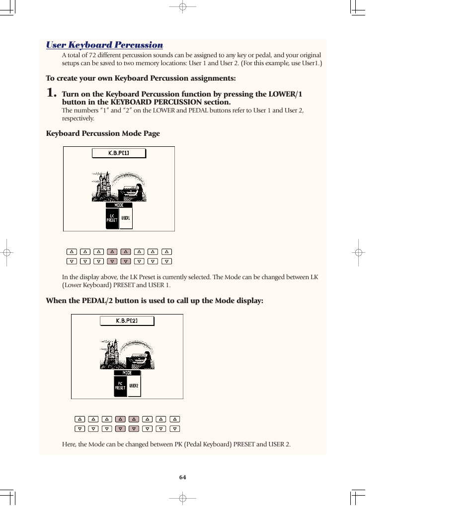 User keyboard percussion | Yamaha AR-80 User Manual | Page 70 / 180