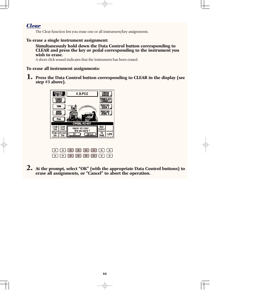 Clear | Yamaha AR-80 User Manual | Page 72 / 180