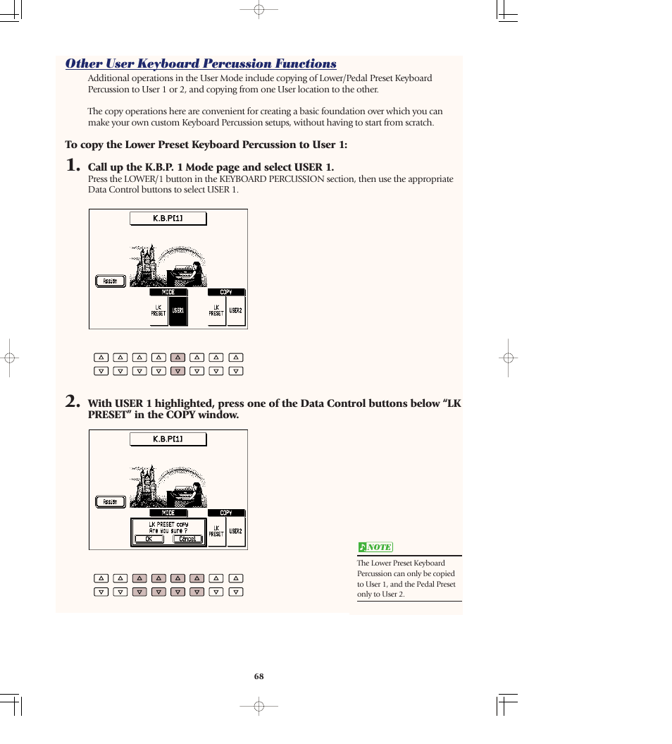 Other user keyboard percussion functions | Yamaha AR-80 User Manual | Page 74 / 180