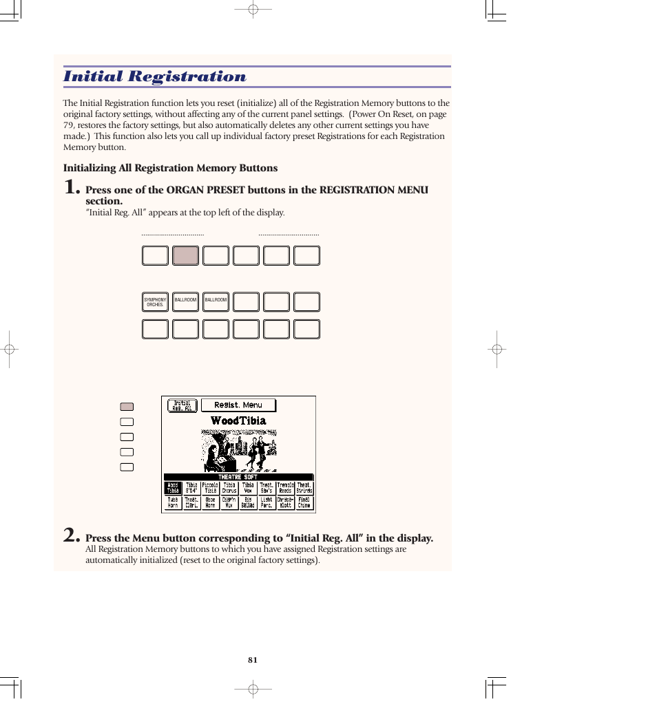 Initial registration | Yamaha AR-80 User Manual | Page 87 / 180