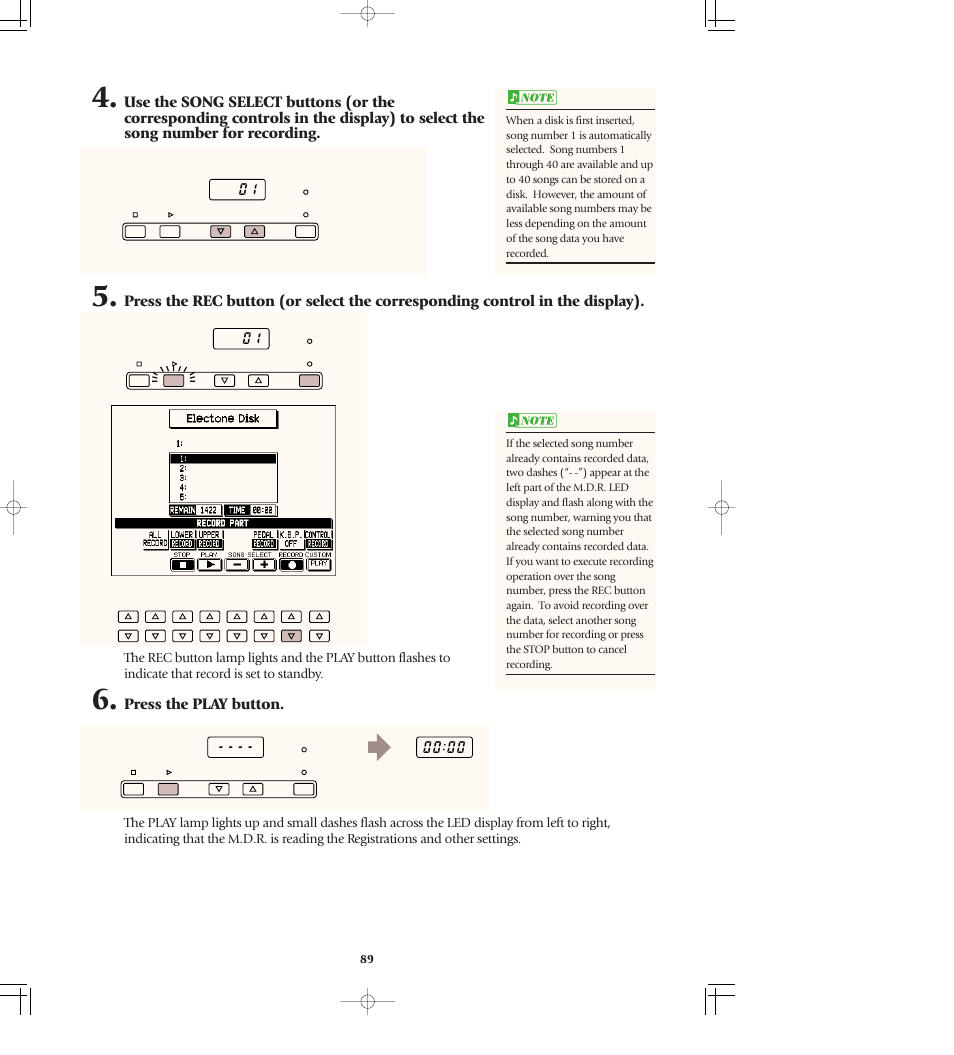 Press the play button | Yamaha AR-80 User Manual | Page 95 / 180