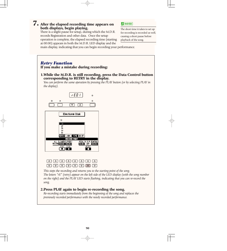 Retry function | Yamaha AR-80 User Manual | Page 96 / 180