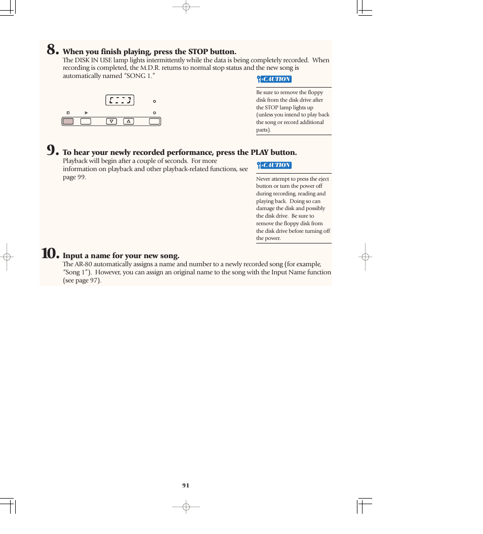 Yamaha AR-80 User Manual | Page 97 / 180