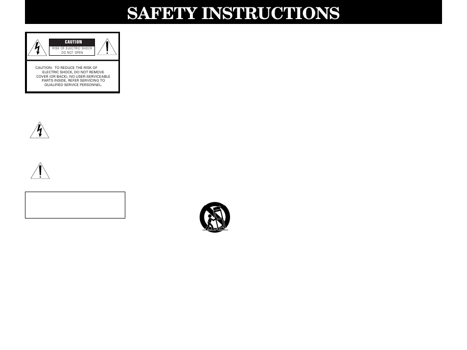 Safety instructions | Yamaha RXV2092 User Manual | Page 2 / 88