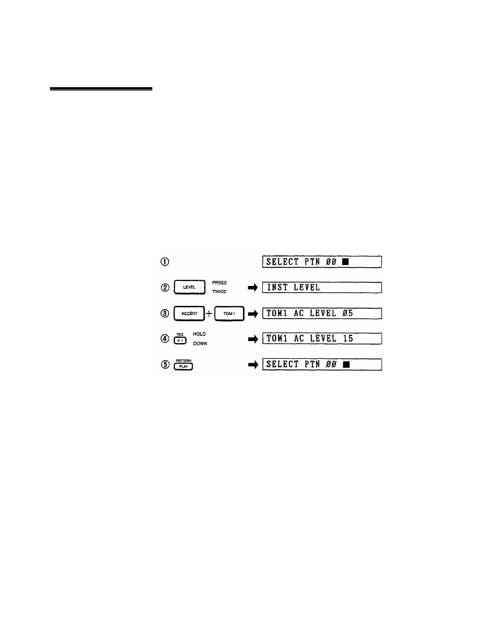 Setting accent levels | Yamaha RX21 User Manual | Page 11 / 62