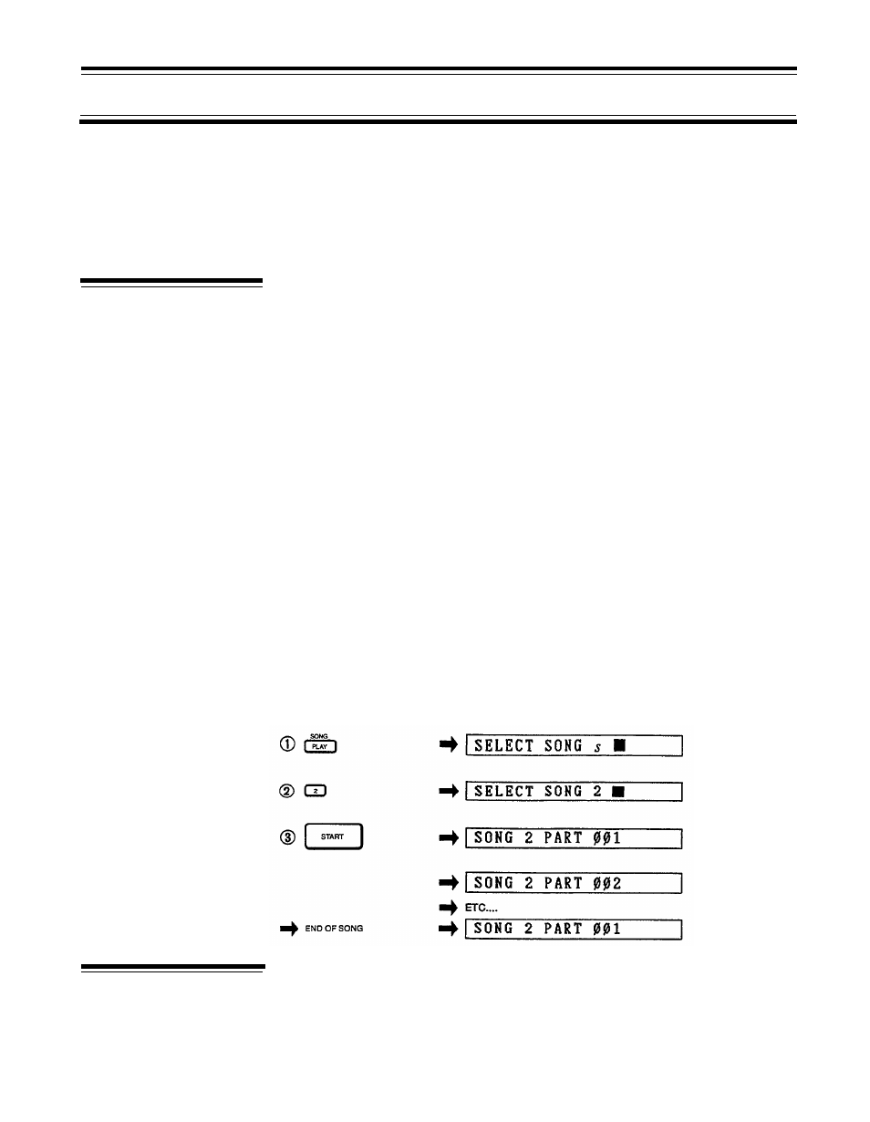 Song operations, Song playback, Repeat playback of songs | Repeat playback of, Songs | Yamaha RX21 User Manual | Page 28 / 62