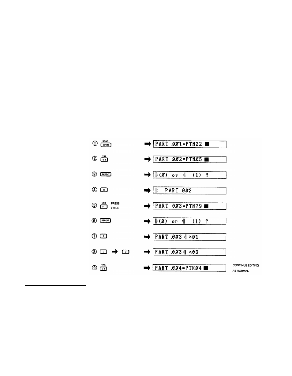 Deleting repeats | Yamaha RX21 User Manual | Page 33 / 62