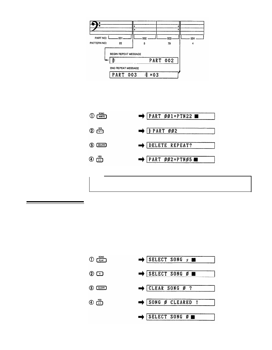 Song clear | Yamaha RX21 User Manual | Page 34 / 62