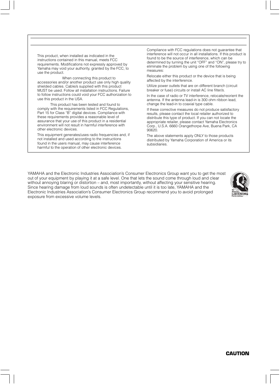 We want you listening for a lifetime | Yamaha CDC-685  EN User Manual | Page 3 / 28