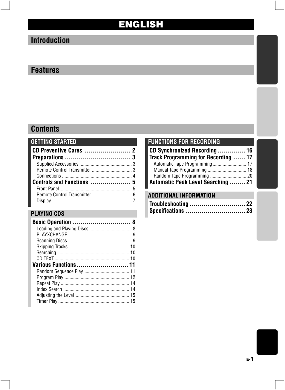 Yamaha CDC-685  EN User Manual | Page 5 / 28