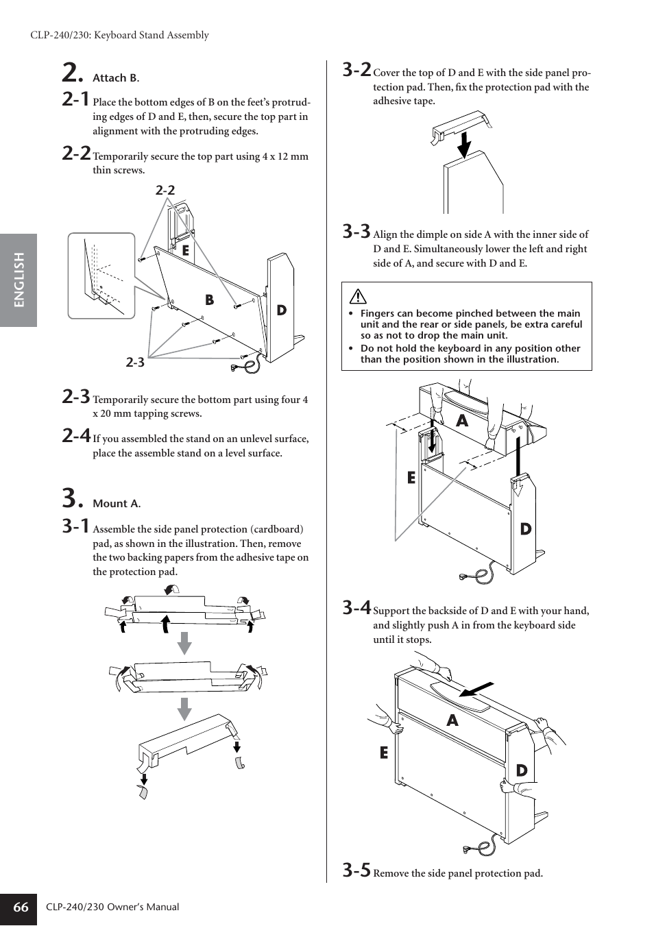 Yamaha CLP-230 User Manual | Page 66 / 90