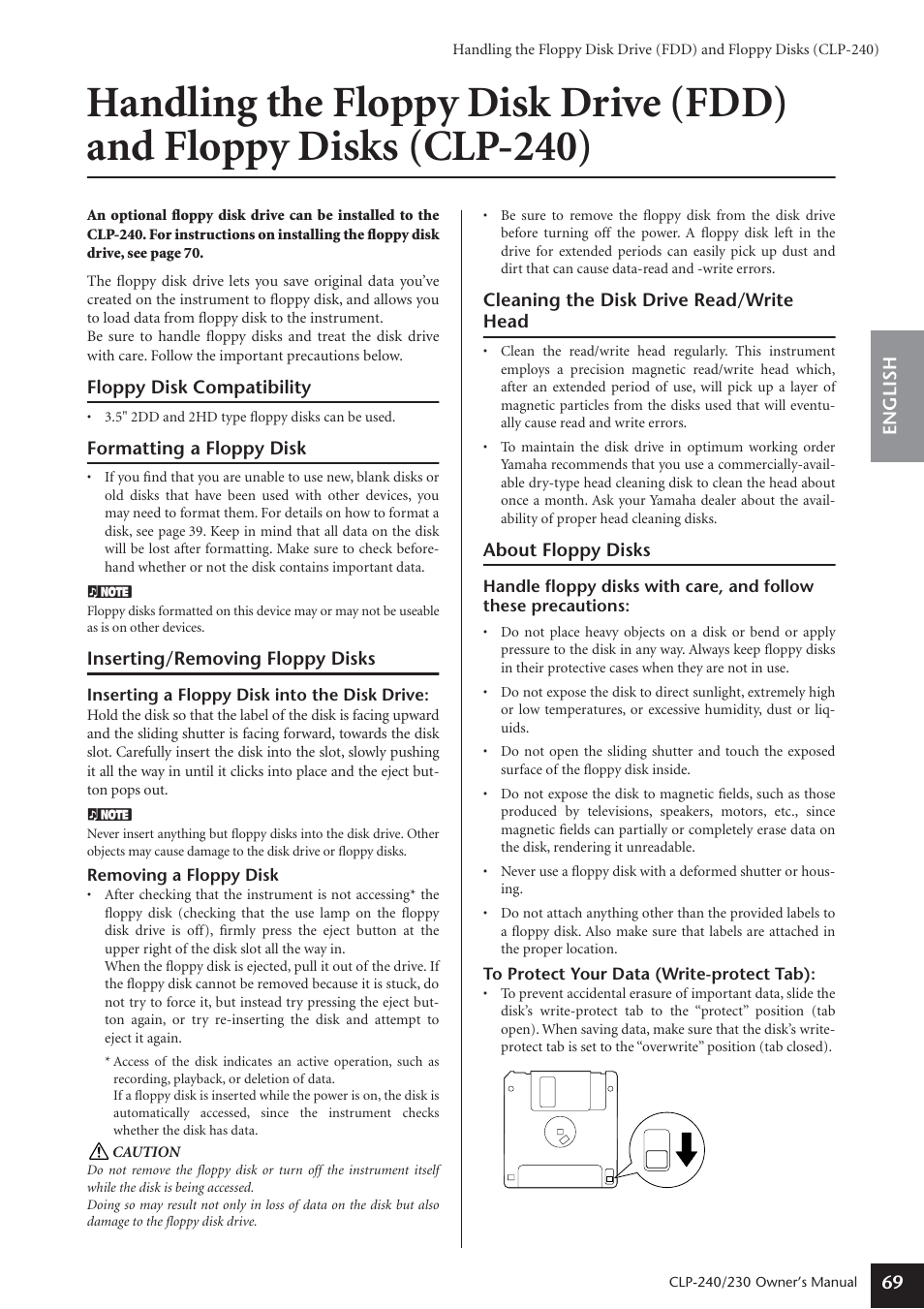 Yamaha CLP-230 User Manual | Page 69 / 90