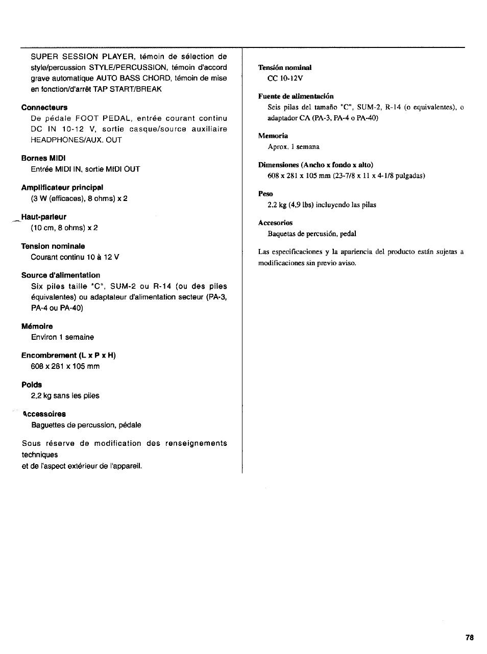 Yamaha DD-14 User Manual | Page 42 / 46