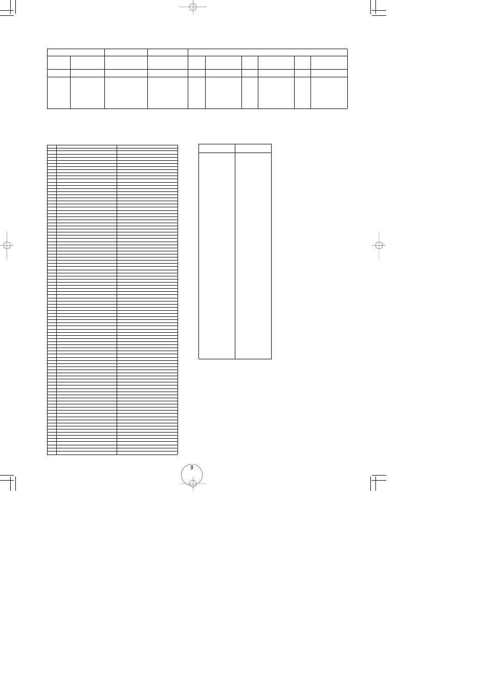 Common control matrix, Free eg track parameter list control change modes | Yamaha AN1x User Manual | Page 9 / 20