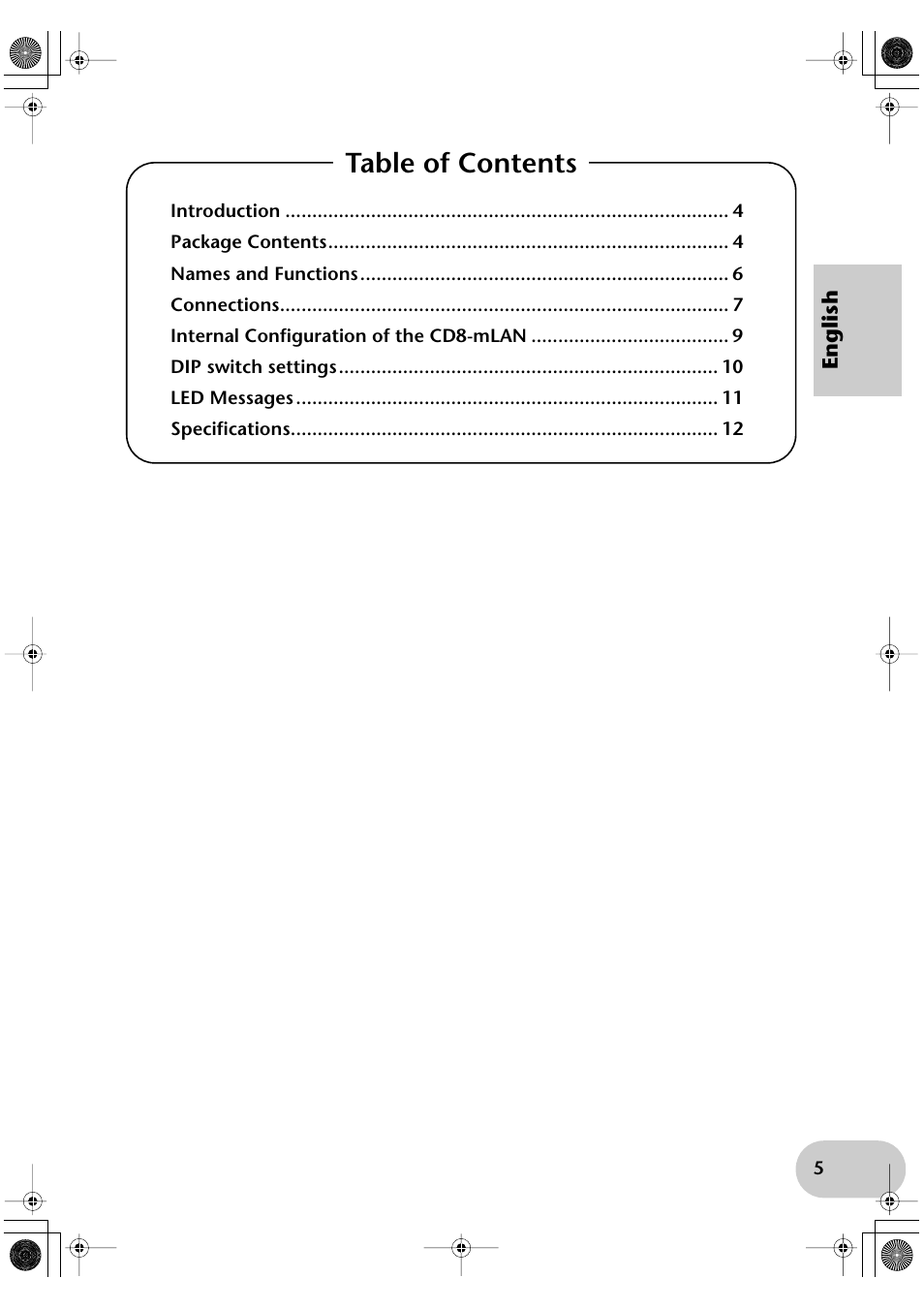 Yamaha CD8-mLAN User Manual | Page 5 / 12