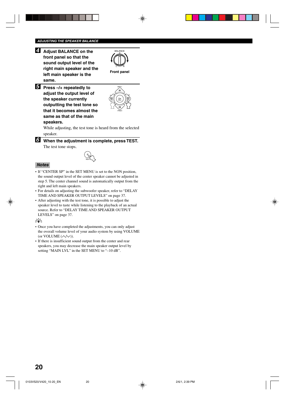 Yamaha RX-V520 User Manual | Page 24 / 69