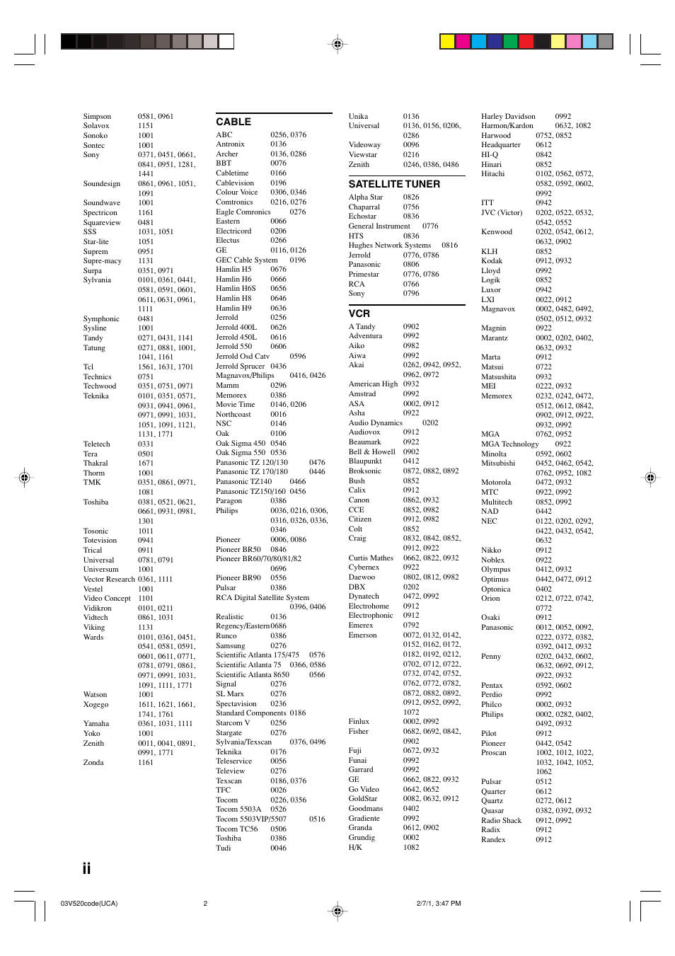 Yamaha RX-V520 User Manual | Page 64 / 69