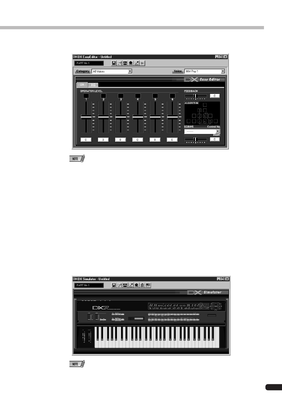 About the plg100-dx, Starting the dx simulator | Yamaha PLG100-DX User Manual | Page 9 / 51