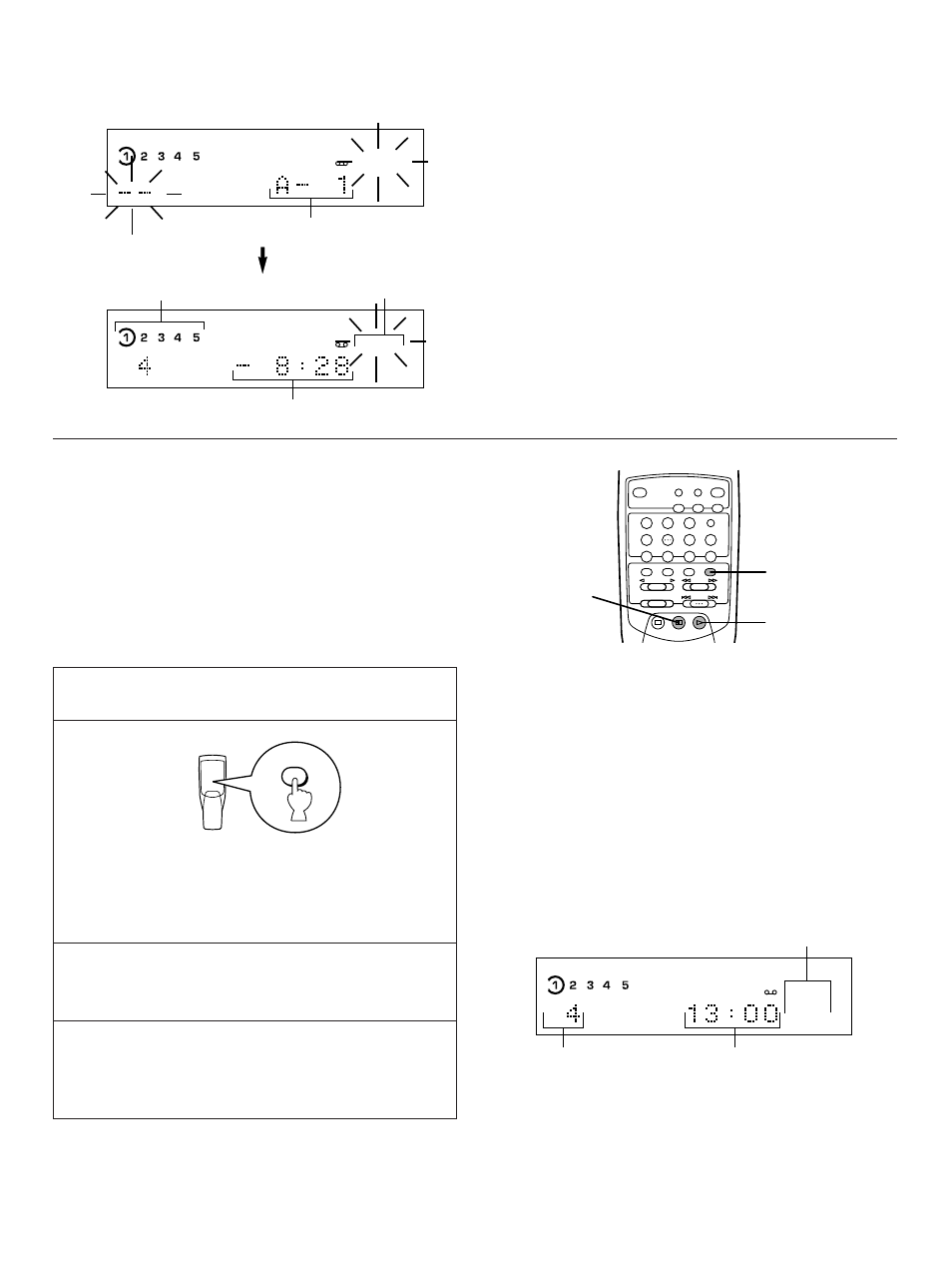 Random sequential tape programming, Display information during programming | Yamaha CDC-675 User Manual | Page 20 / 25