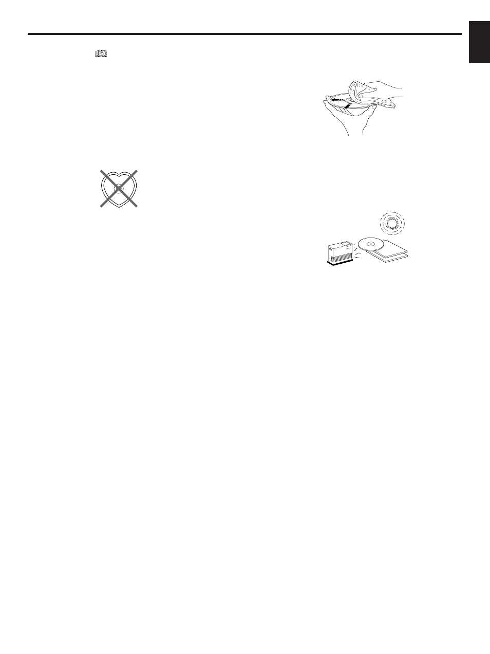 Notes about handling compact discs, English | Yamaha CDC-675 User Manual | Page 23 / 25