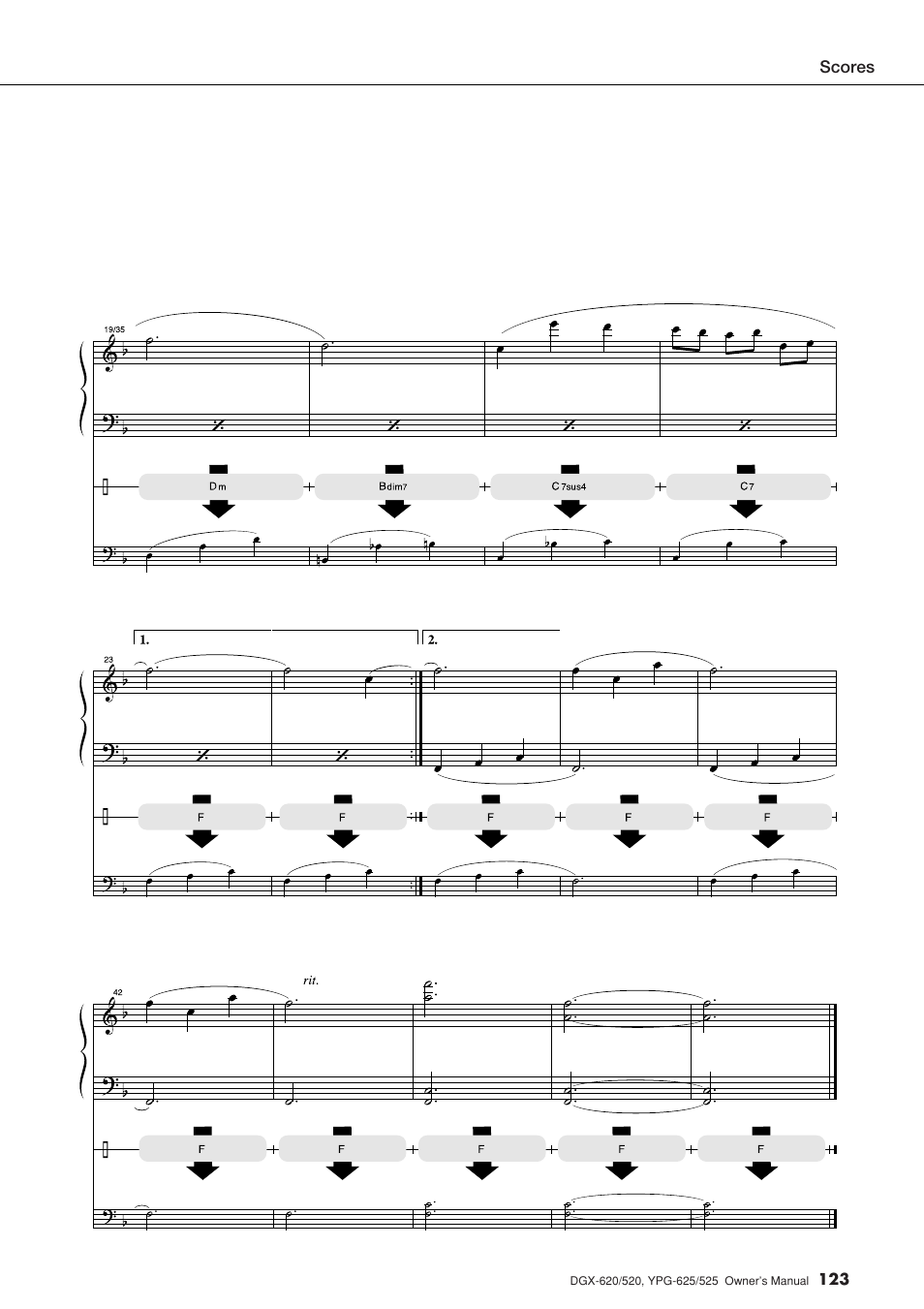 Yamaha DGX-520 User Manual | Page 123 / 142